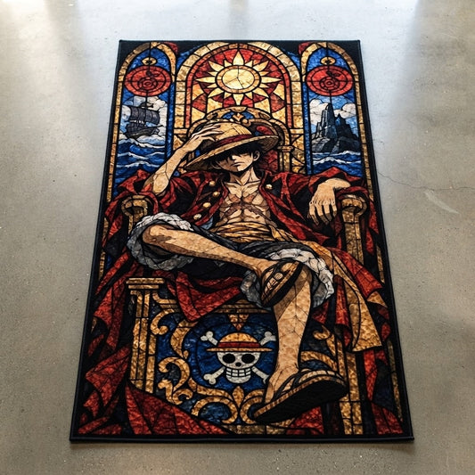 Stained Glass Luffy Rug