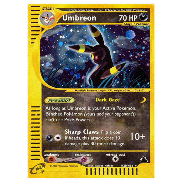 Umbreon (H30) - Skyridge (SK) Card Rug