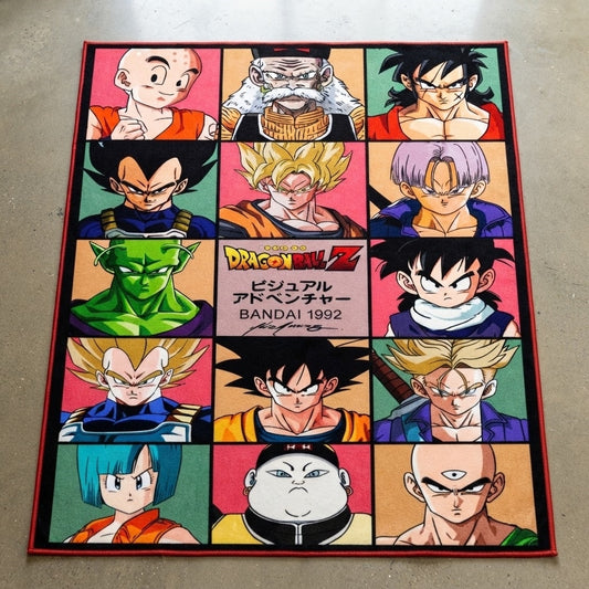 Vintage Dragon Ball Z Grid Rug