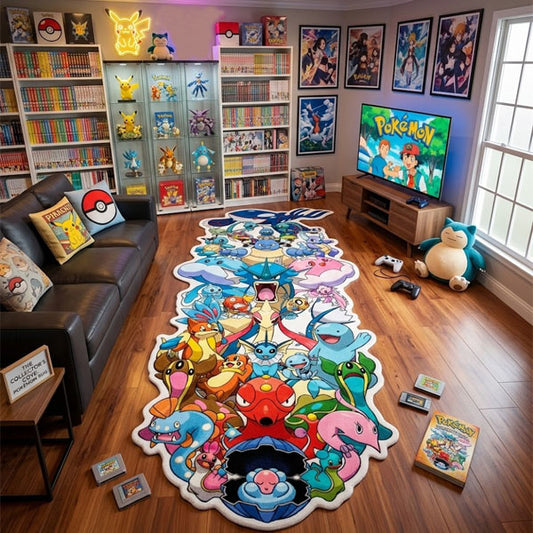 Water-Type Pokémon Anime Rug