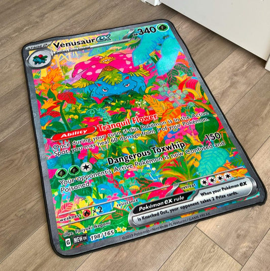 Venusaur EX Pokémon Card Rug