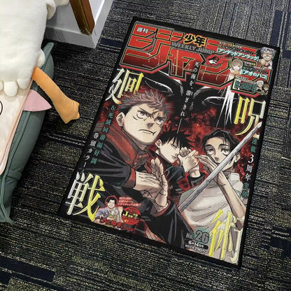 JJK Anime Jump Cover Rug